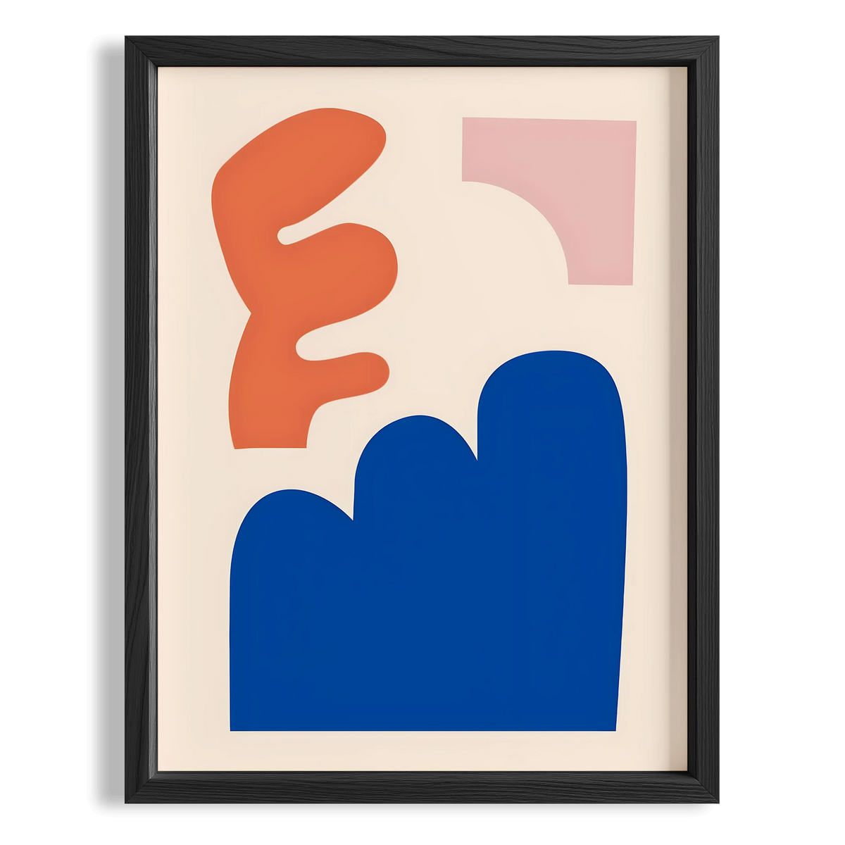 Matisse Kağıt Kesimleri Abstract Serisi Renkli Soyut Formlar I Duvar Tablosu