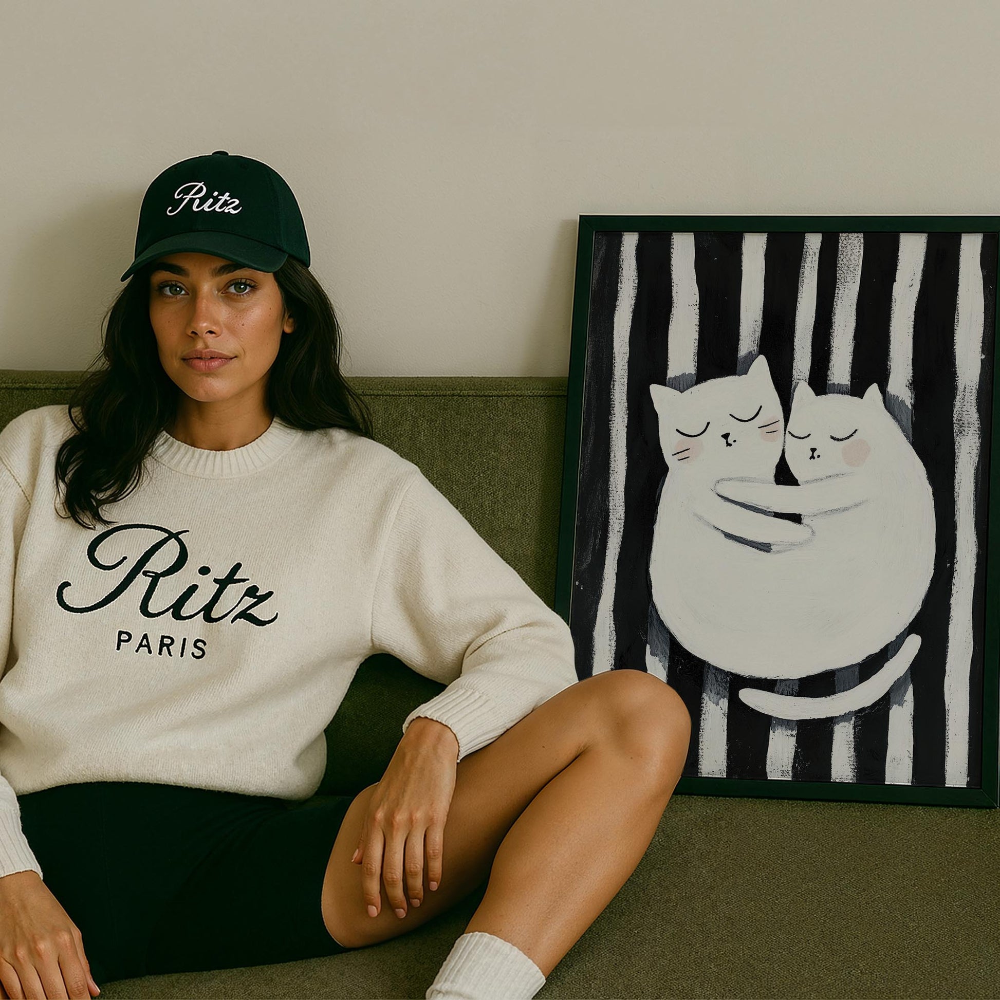 Kedi Portre XIX - Siyah Çizgili Çift Kedi