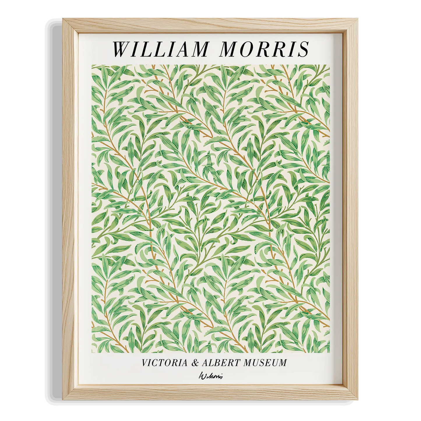 Söğüt Dalları - William Morris Ahşap Duvar Tablosu