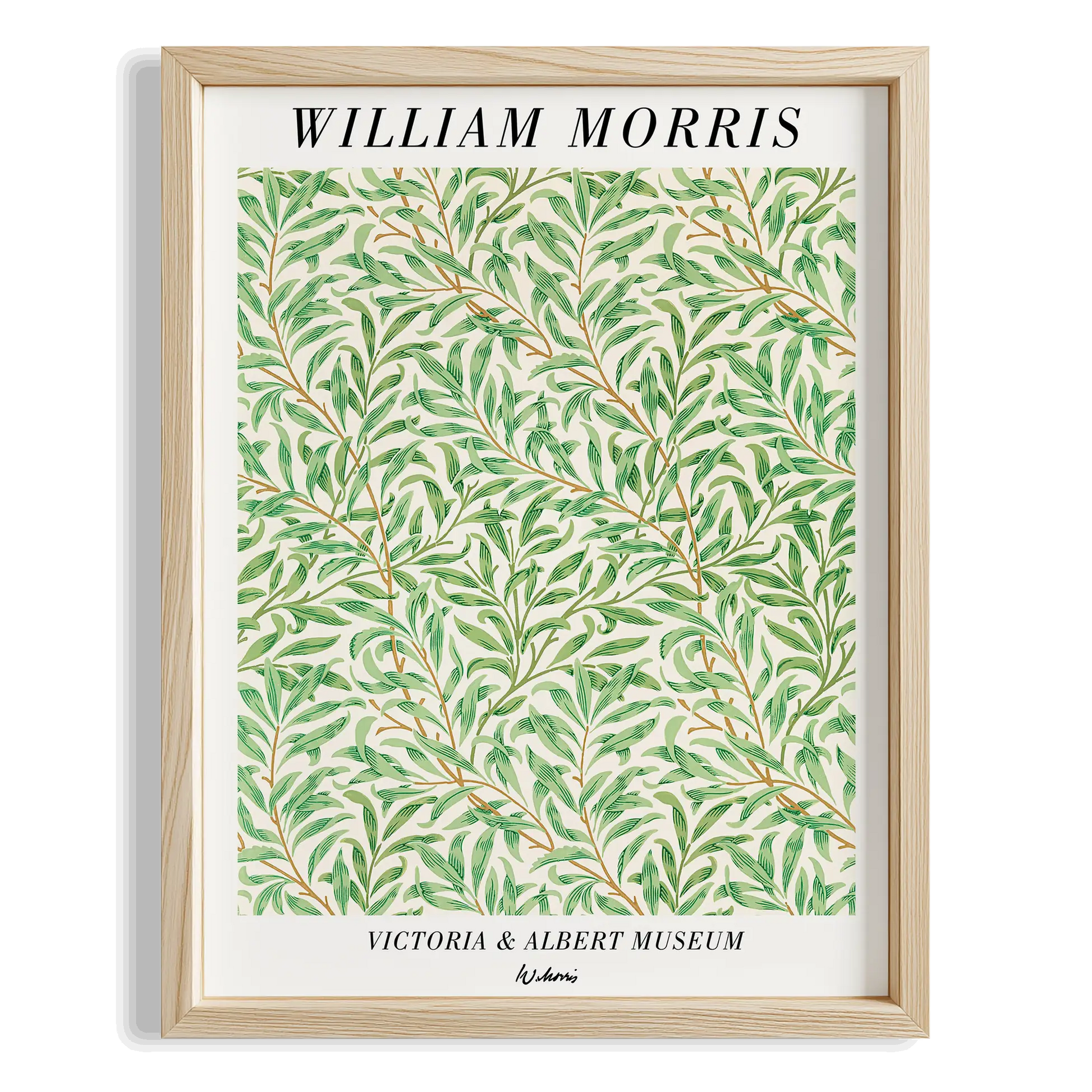 Söğüt Dalları - William Morris Ahşap Duvar Tablosu