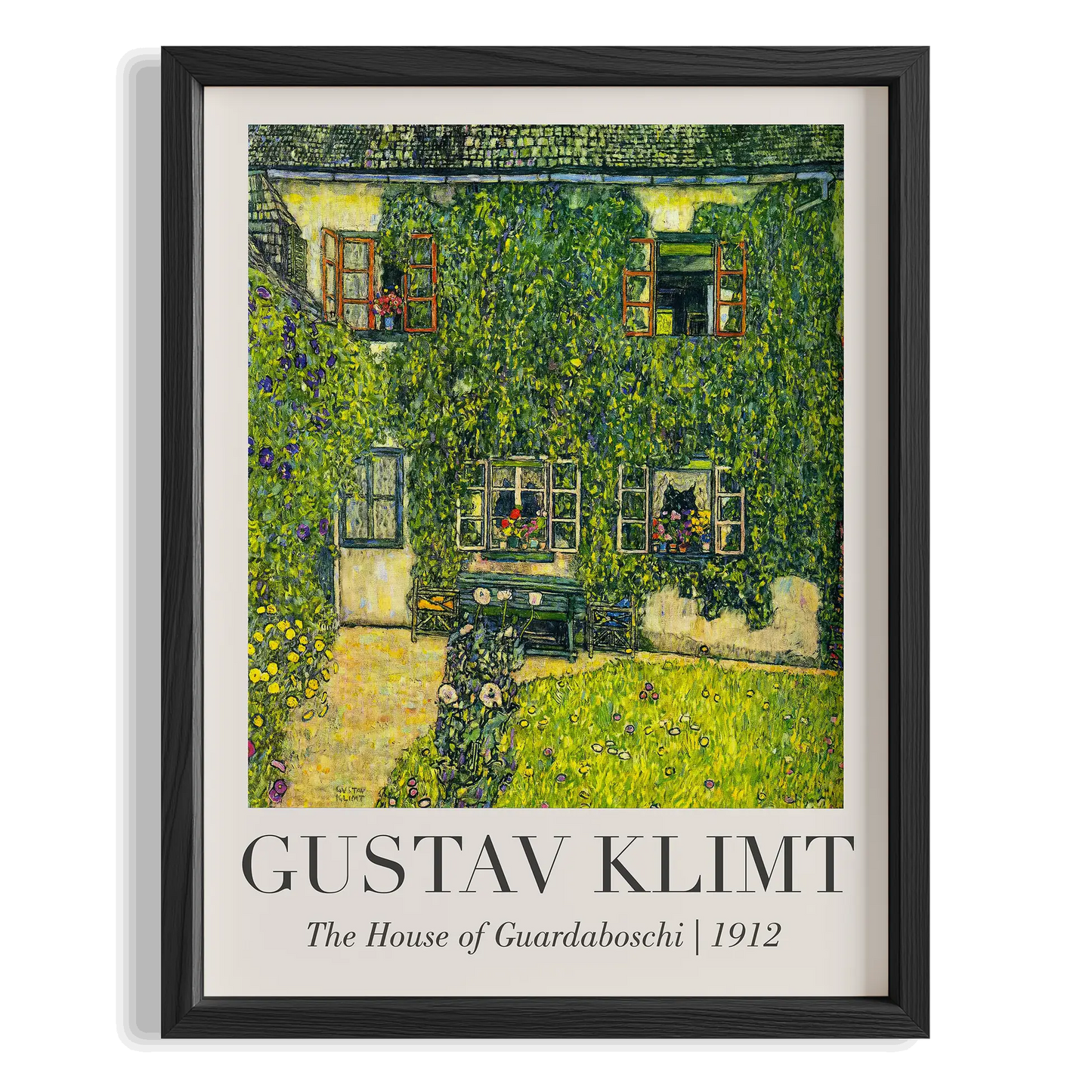 Ayçiçeği Evi - Gustav Klimt Ahşap Duvar Tablosu
