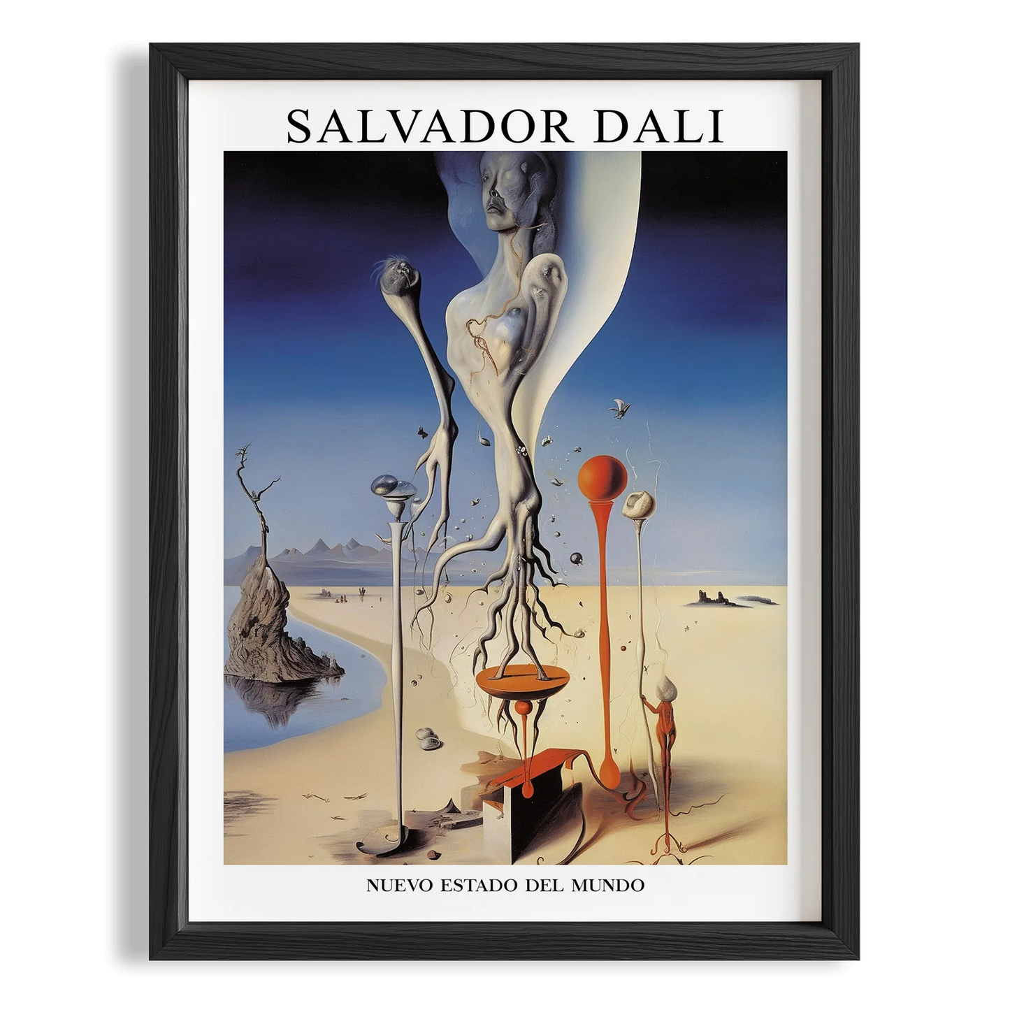 Uzayan Beden - Salvador Dali Ahşap Duvar Tablosu