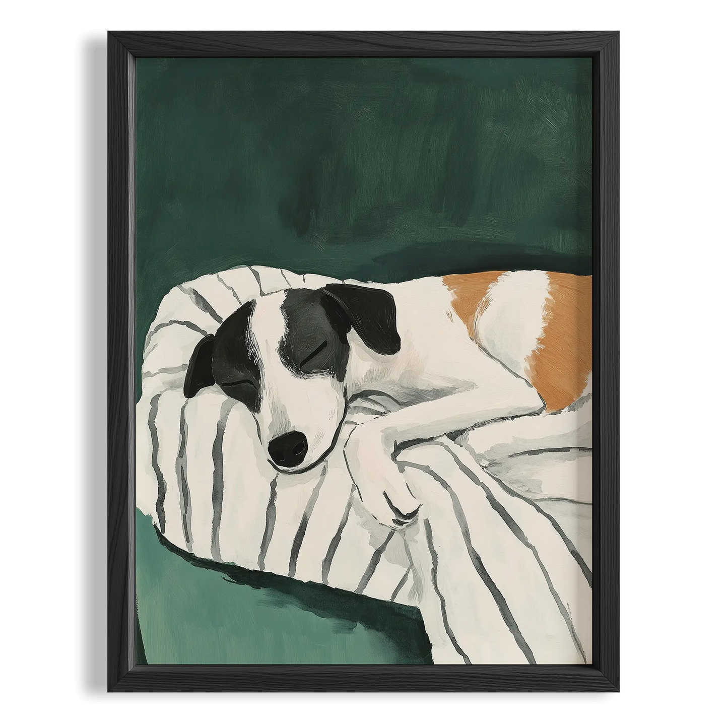 Köpek Portre VII - Jack Russell Çizgili Zümrüt