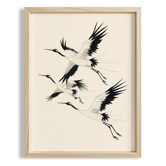 Minimalist Balıkçıl Kuşları