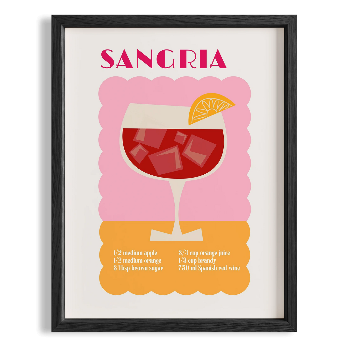 Sangria Akdeniz Kokteyller Mutfak Duvar Tablosu