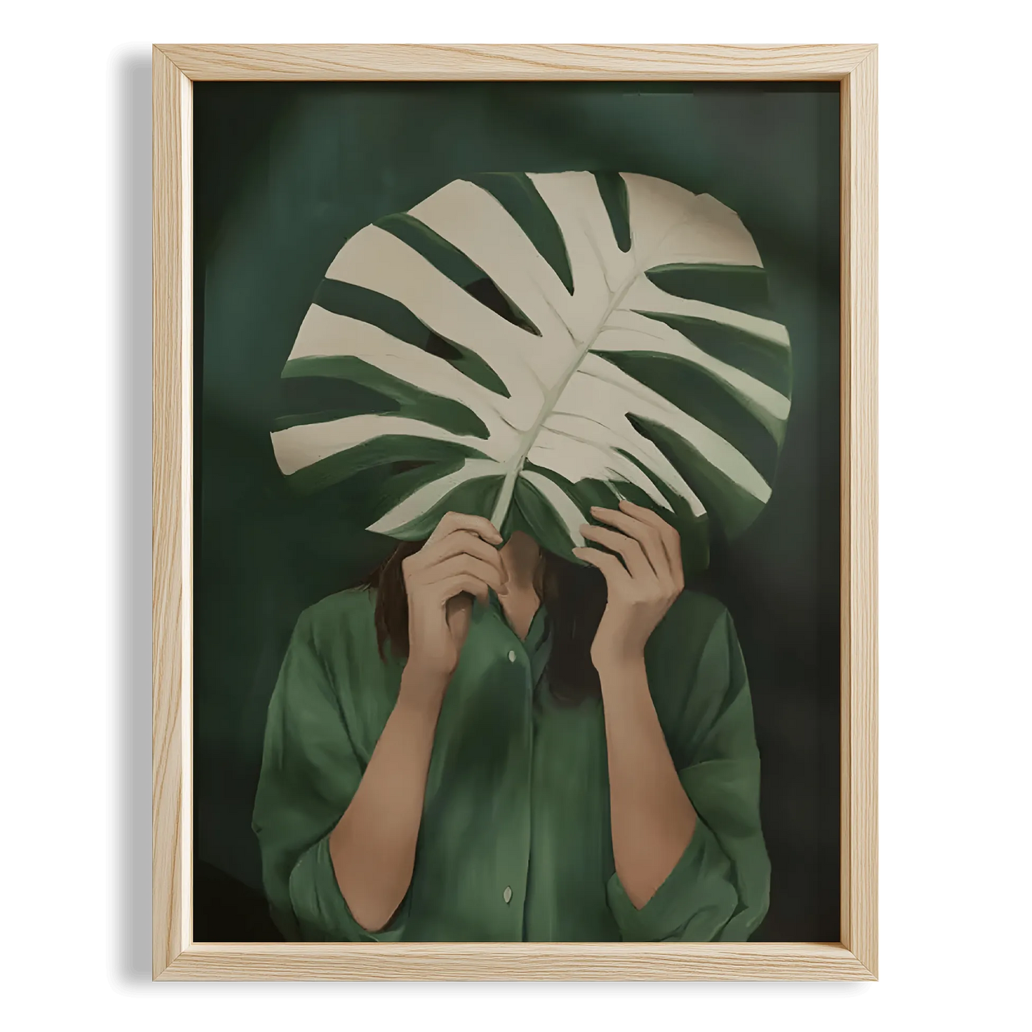 Monstera Yaprakları II - Zümrüt