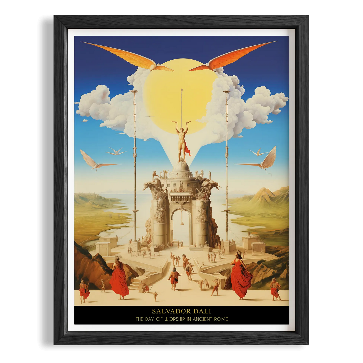 Filler - Salvador Dali Ahşap Duvar Tablosu
