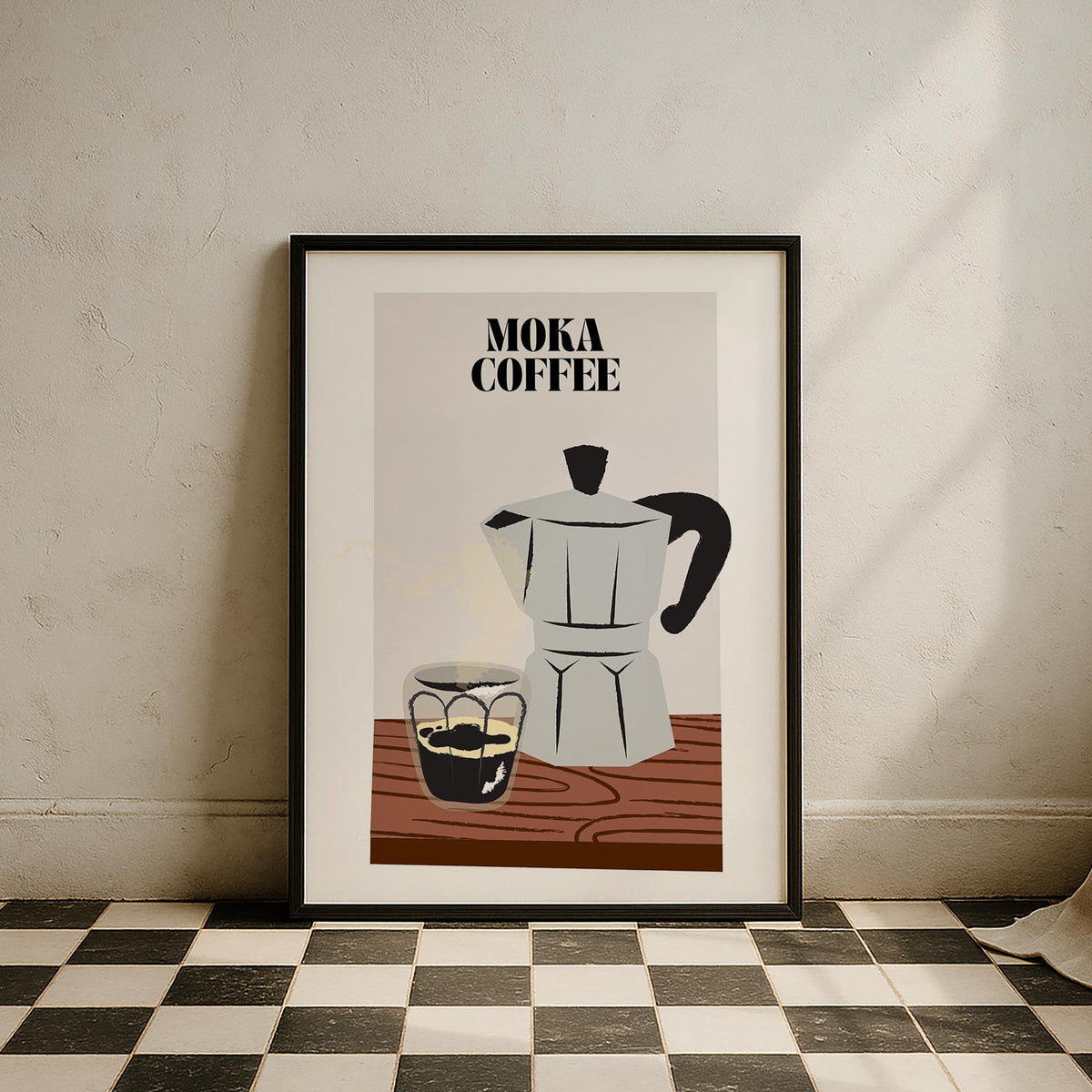 Moka Coffee Akdeniz İtalya Koleksiyonu Mutfak Duvar Tablosu
