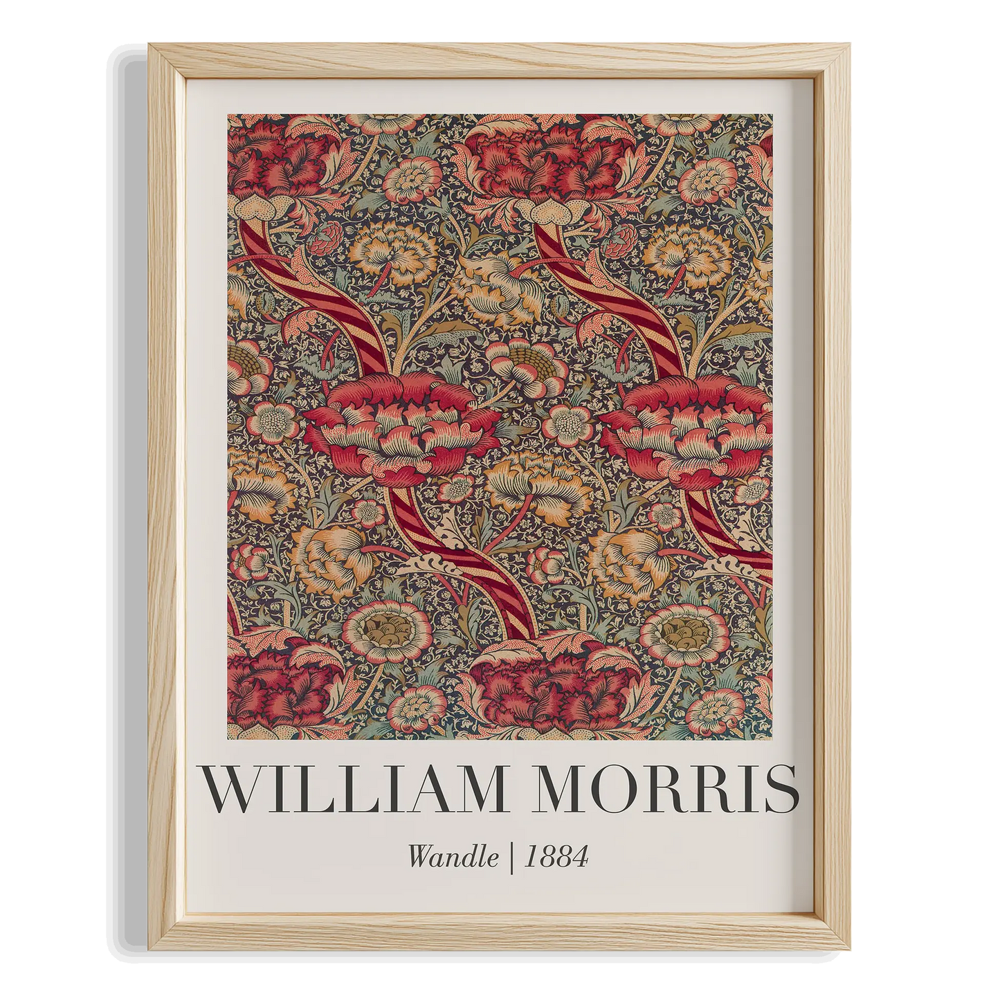 Meyve Deseni - William Morris Ahşap Duvar Tablosu