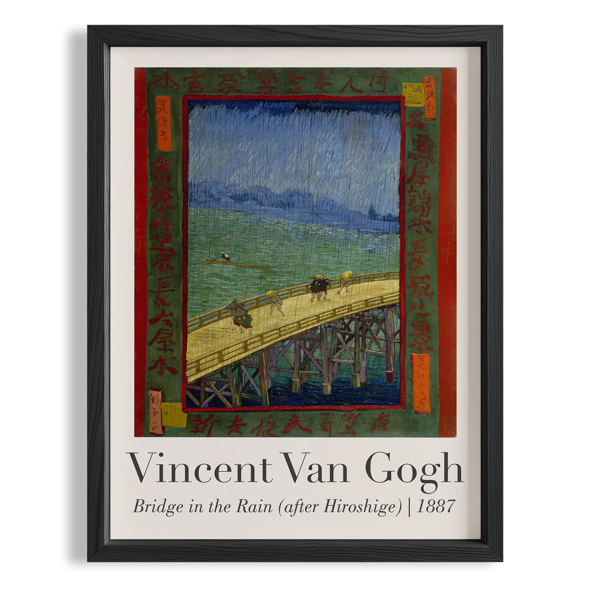 Langlois Köprüsü - Vincent Van Gogh Ahşap Duvar Tablosu