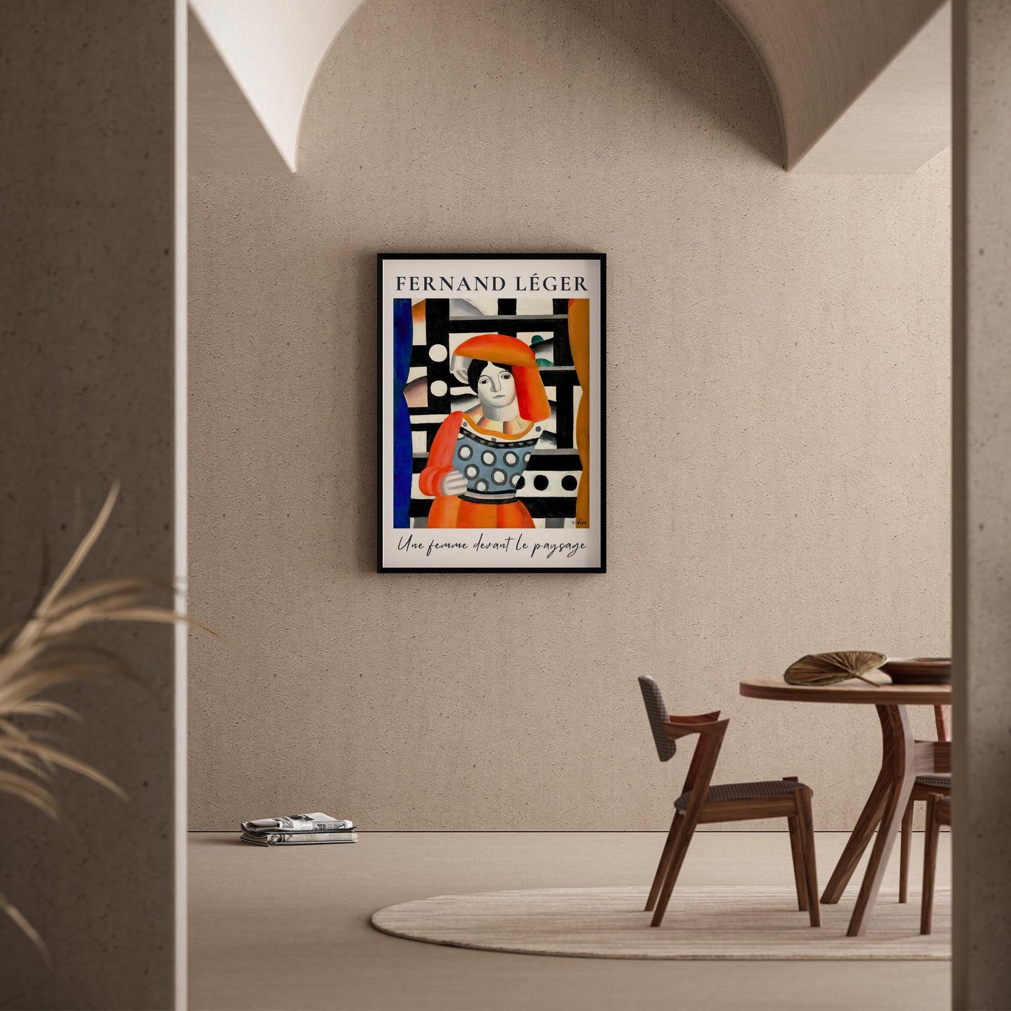 Fernand Leger V Duvar Tablosu