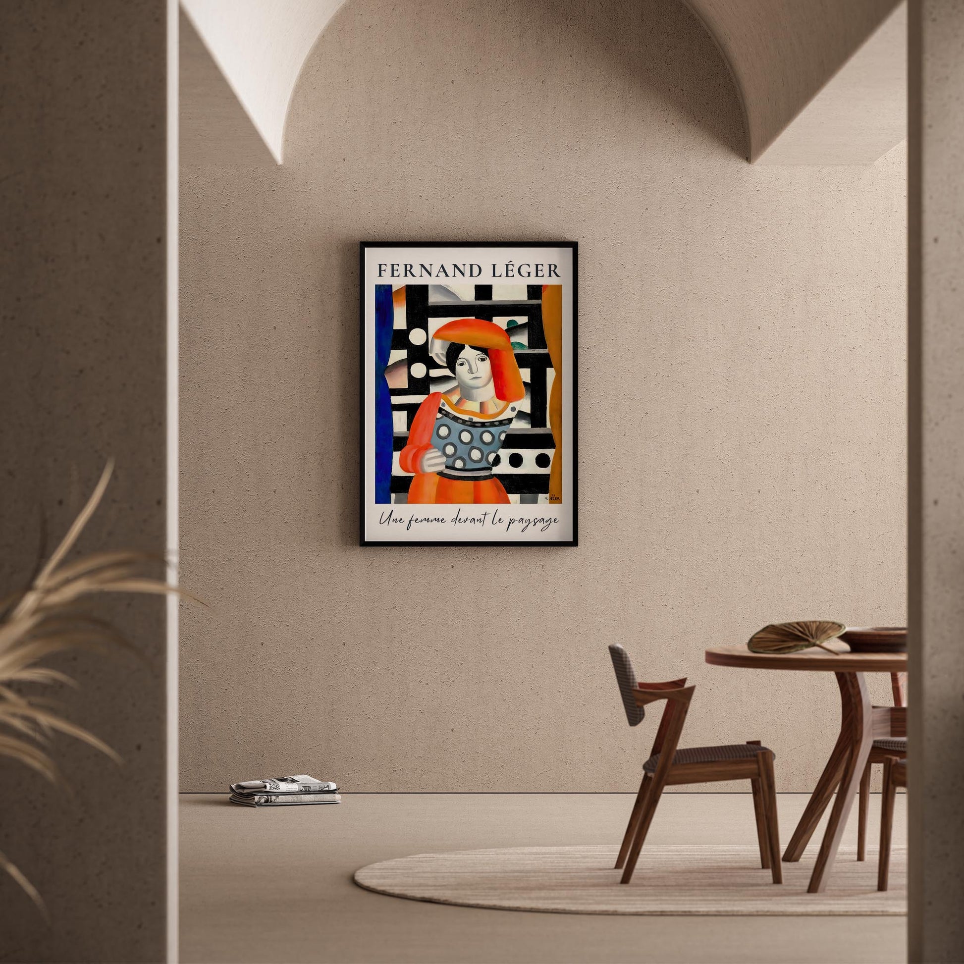Fernand Leger V Duvar Tablosu