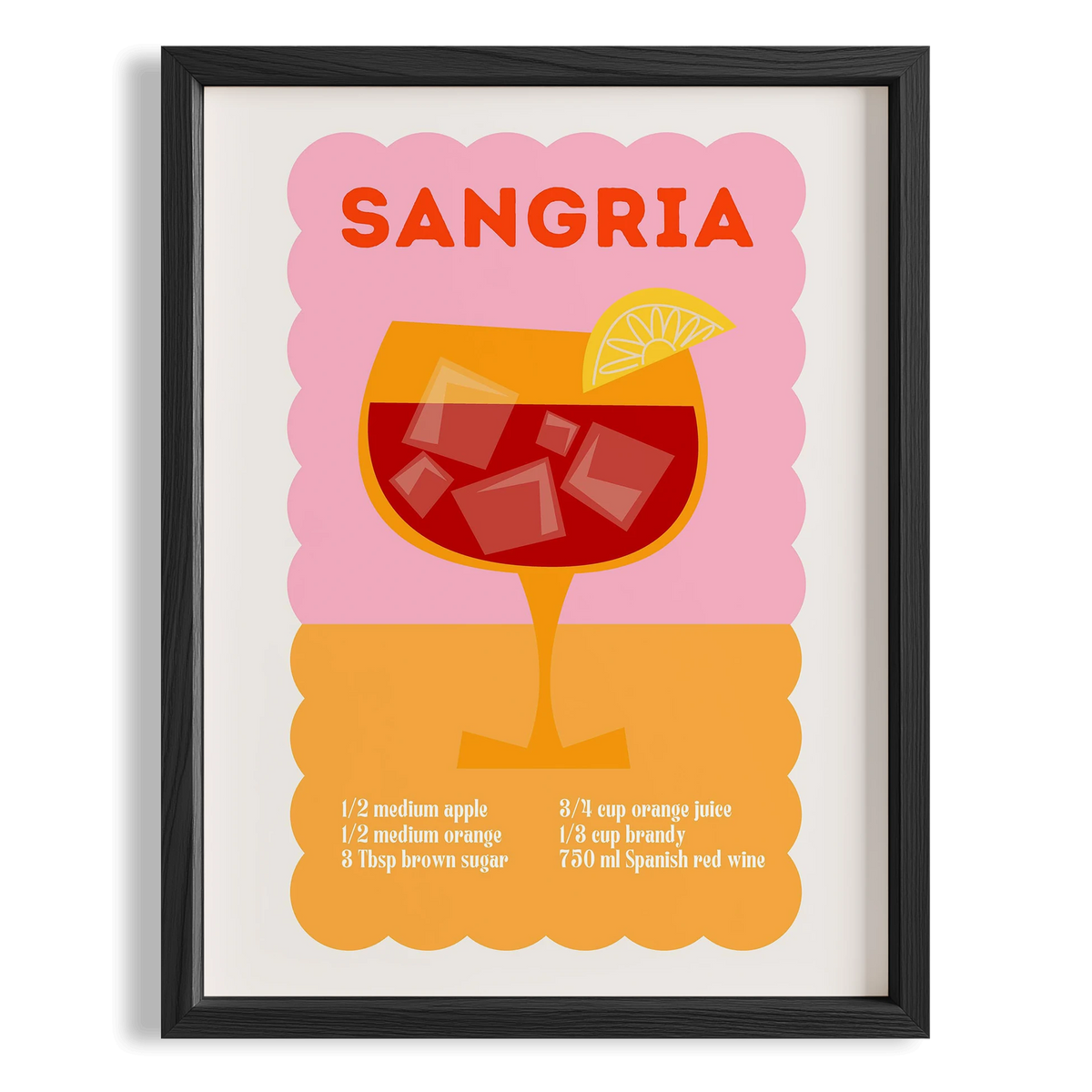 Sangria Kokteyller Mutfak Duvar Tablosu