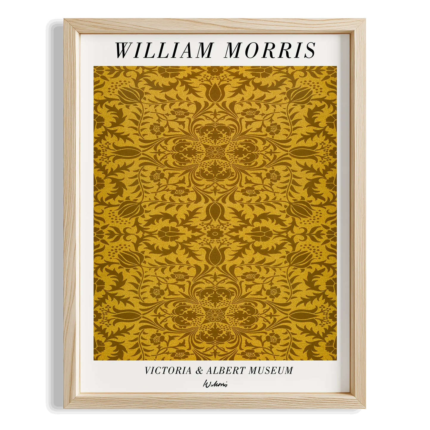 Altın Zambak - William Morris Ahşap Duvar Tablosu