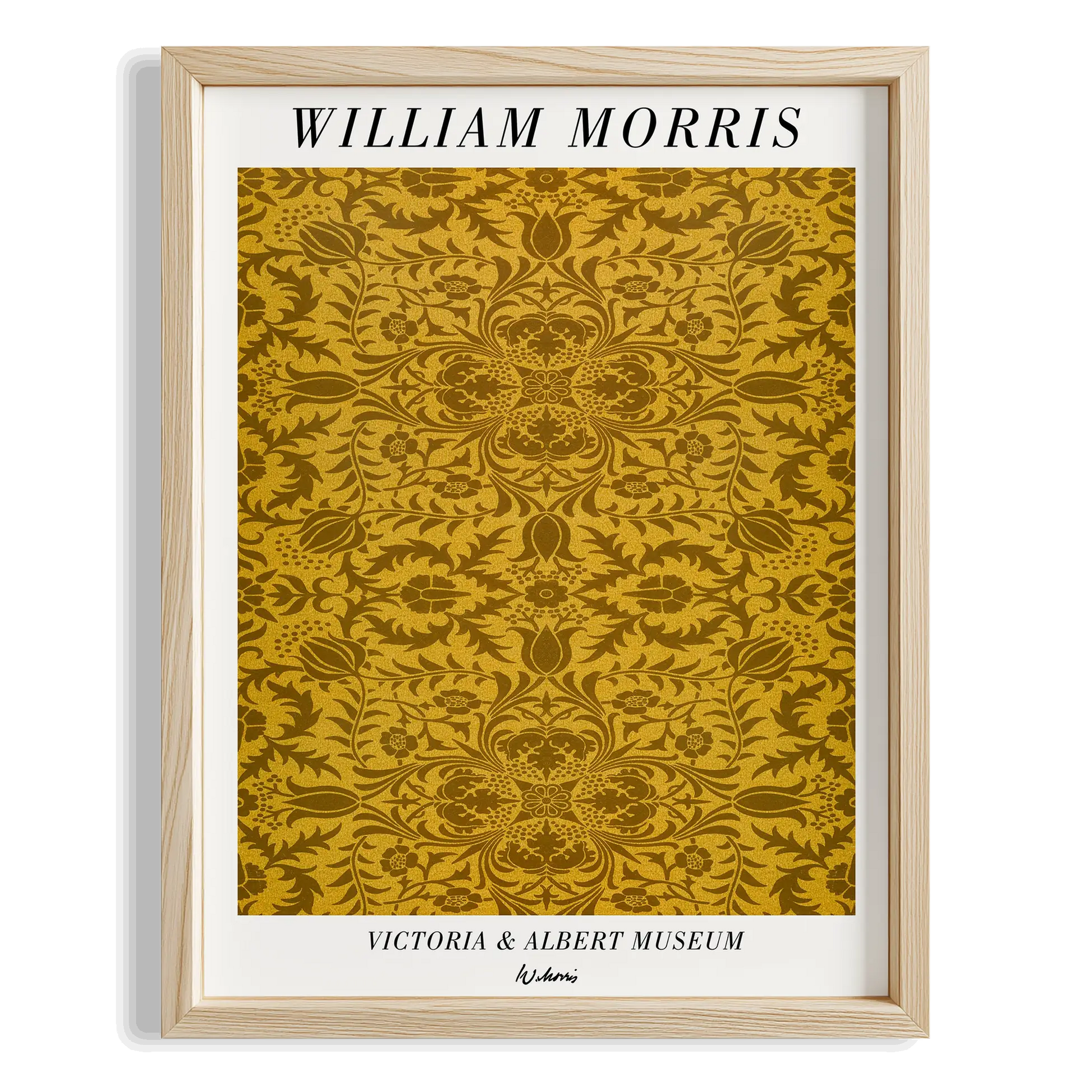Altın Zambak - William Morris Ahşap Duvar Tablosu
