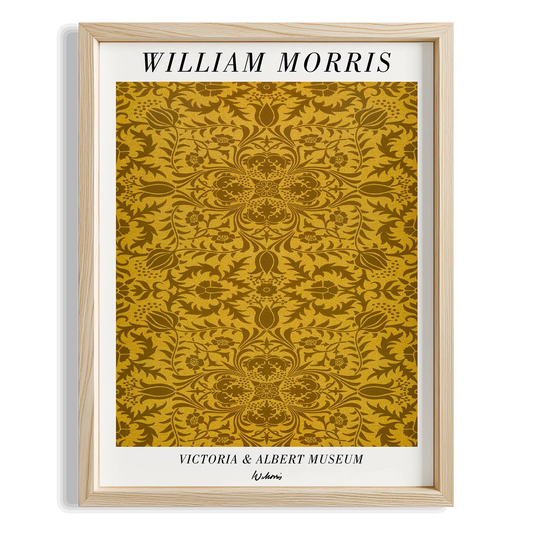 Altın Zambak - William Morris Ahşap Duvar Tablosu
