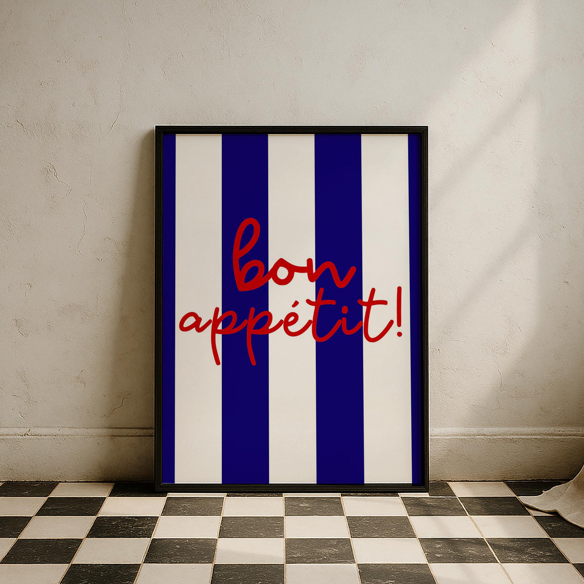 Bon Appetit Tipografi Mutfak Duvar Tablosu