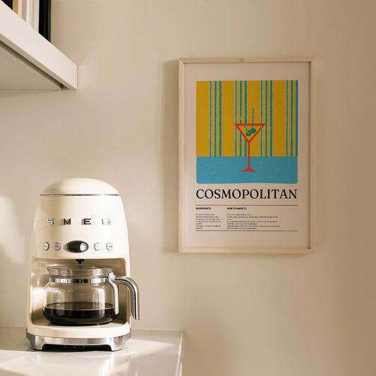 Cosmopolitan Kokteyl Tarifi Mutfak Duvar Tablosu