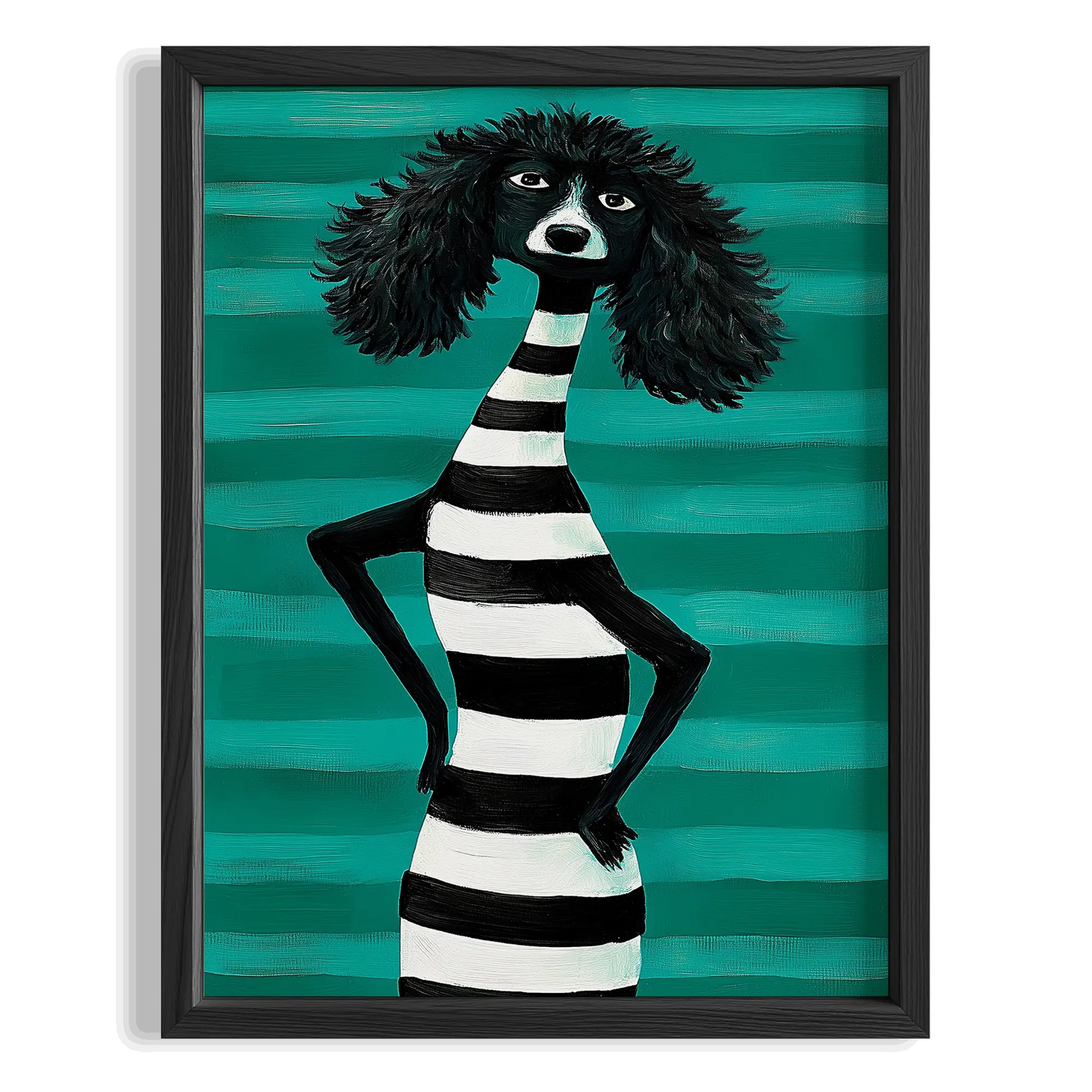 Çizgili Poddle Köpek II - Stil