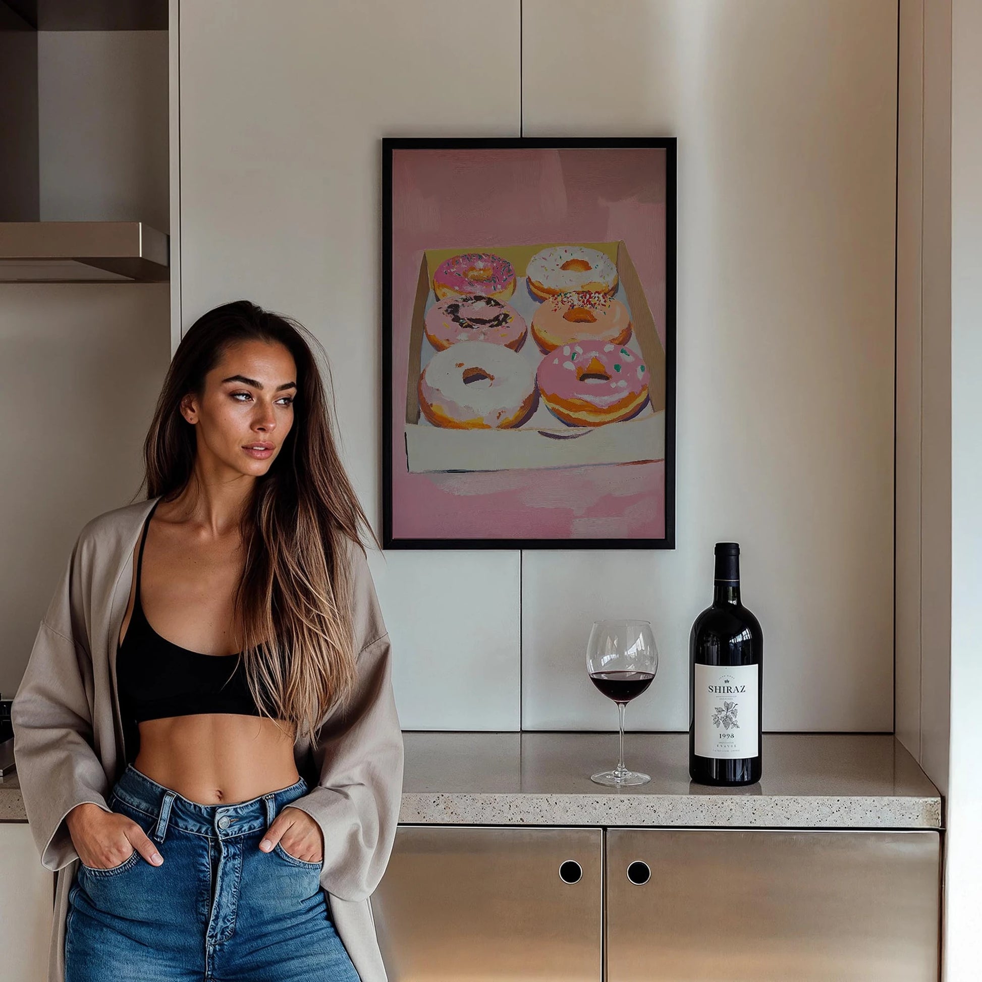 Donut Aşkı Maximalist - Duvar Tablosu