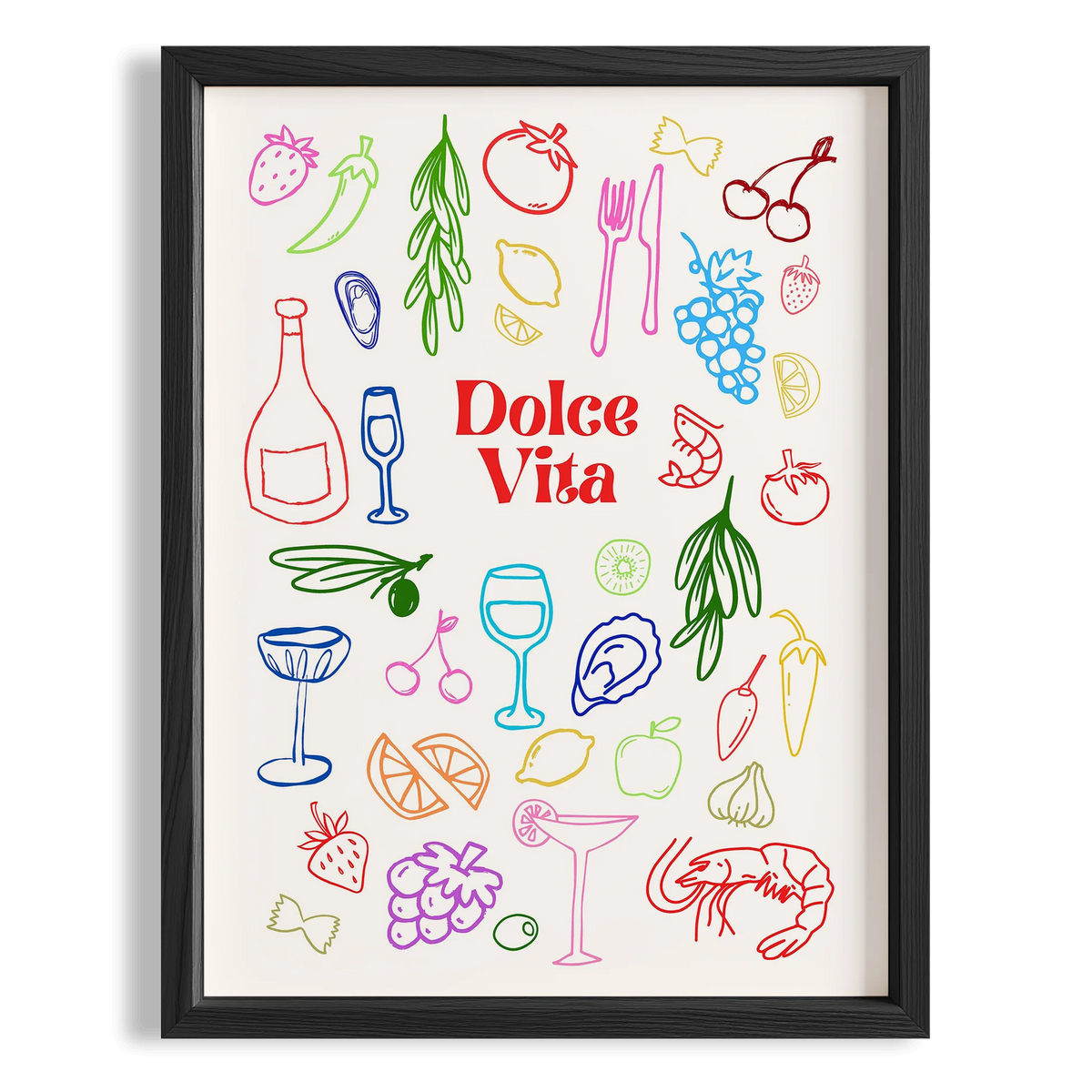 La Dolce Vita Akdeniz İtalya Koleksiyonu Mutfak Duvar Tablosu II