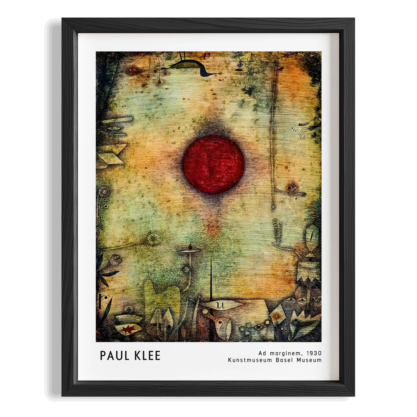 Paul Klee Kenar Notu 1930 Suluboya I Duvar Tablosu