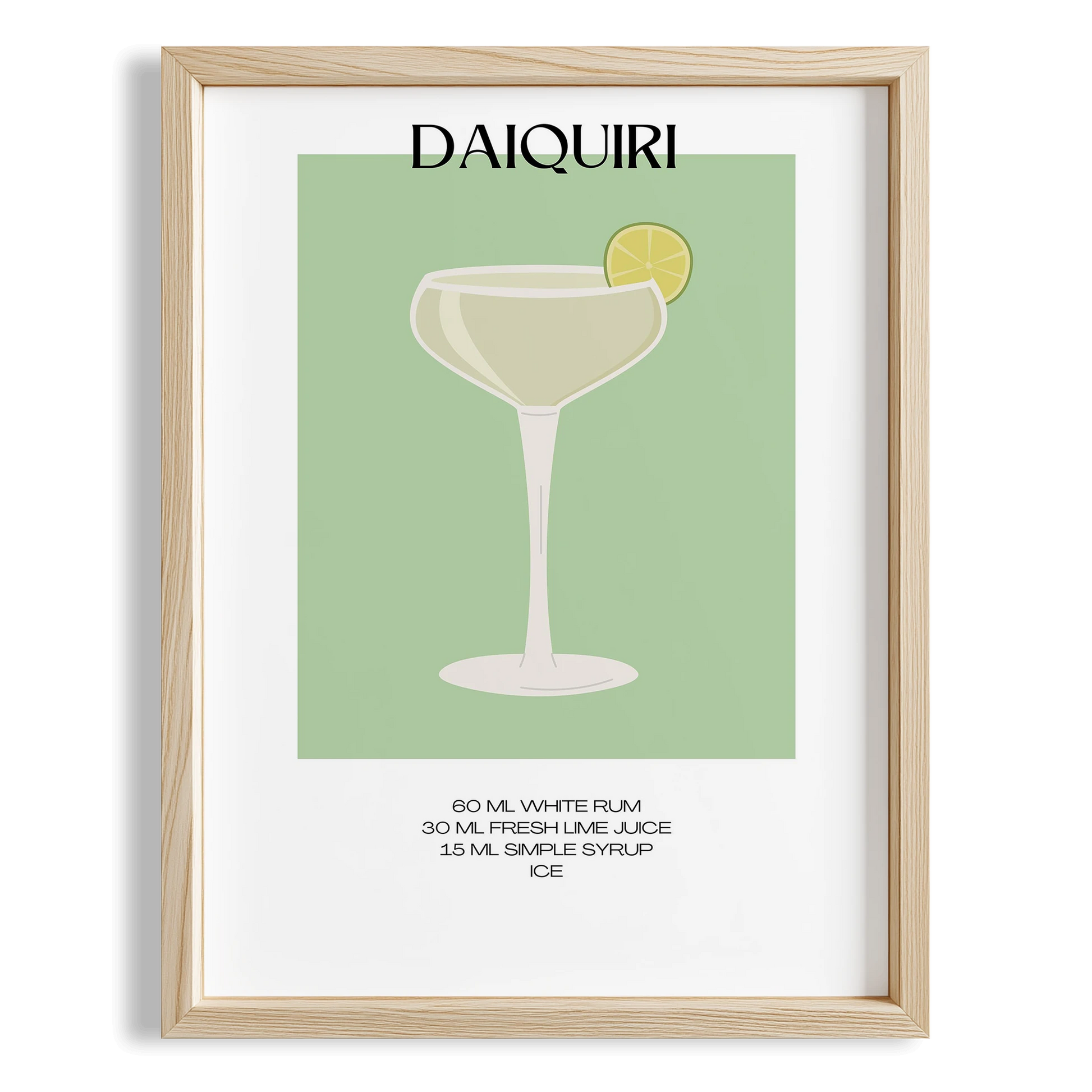 Daiquiri Kokteyl Tarifi Mutfak Duvar Tablosu