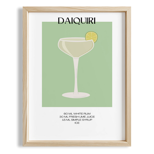 Daiquiri Kokteyl Tarifi Mutfak Duvar Tablosu