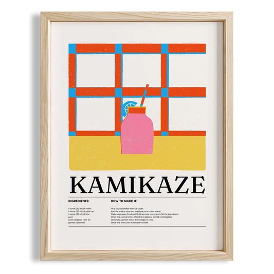 Kamikaze Kokteyl Tarifi Mutfak Duvar Tablosu