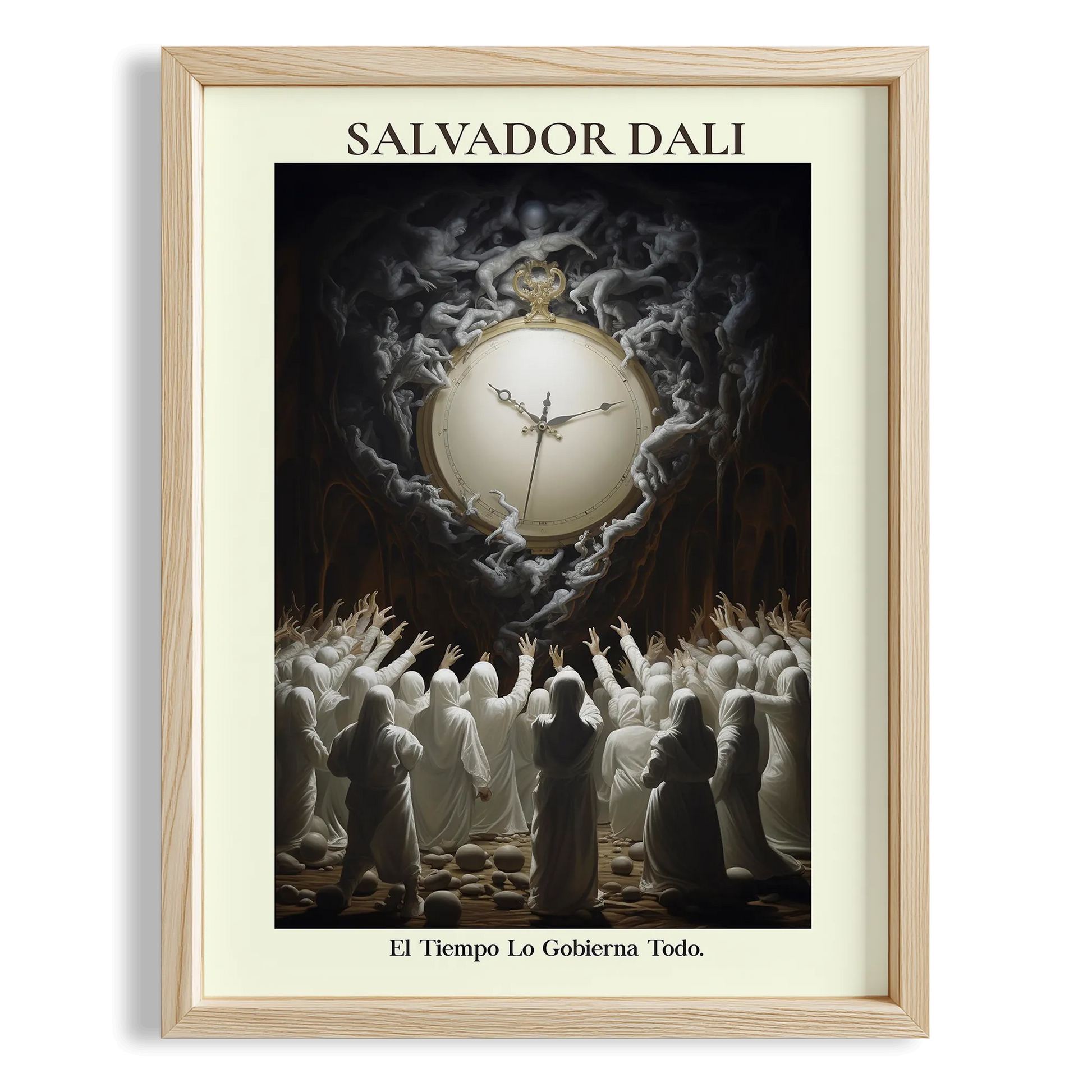 Zamanın Kalbi - Salvador Dali Ahşap Duvar Tablosu