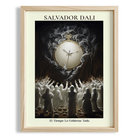 Zamanın Kalbi - Salvador Dali Ahşap Duvar Tablosu