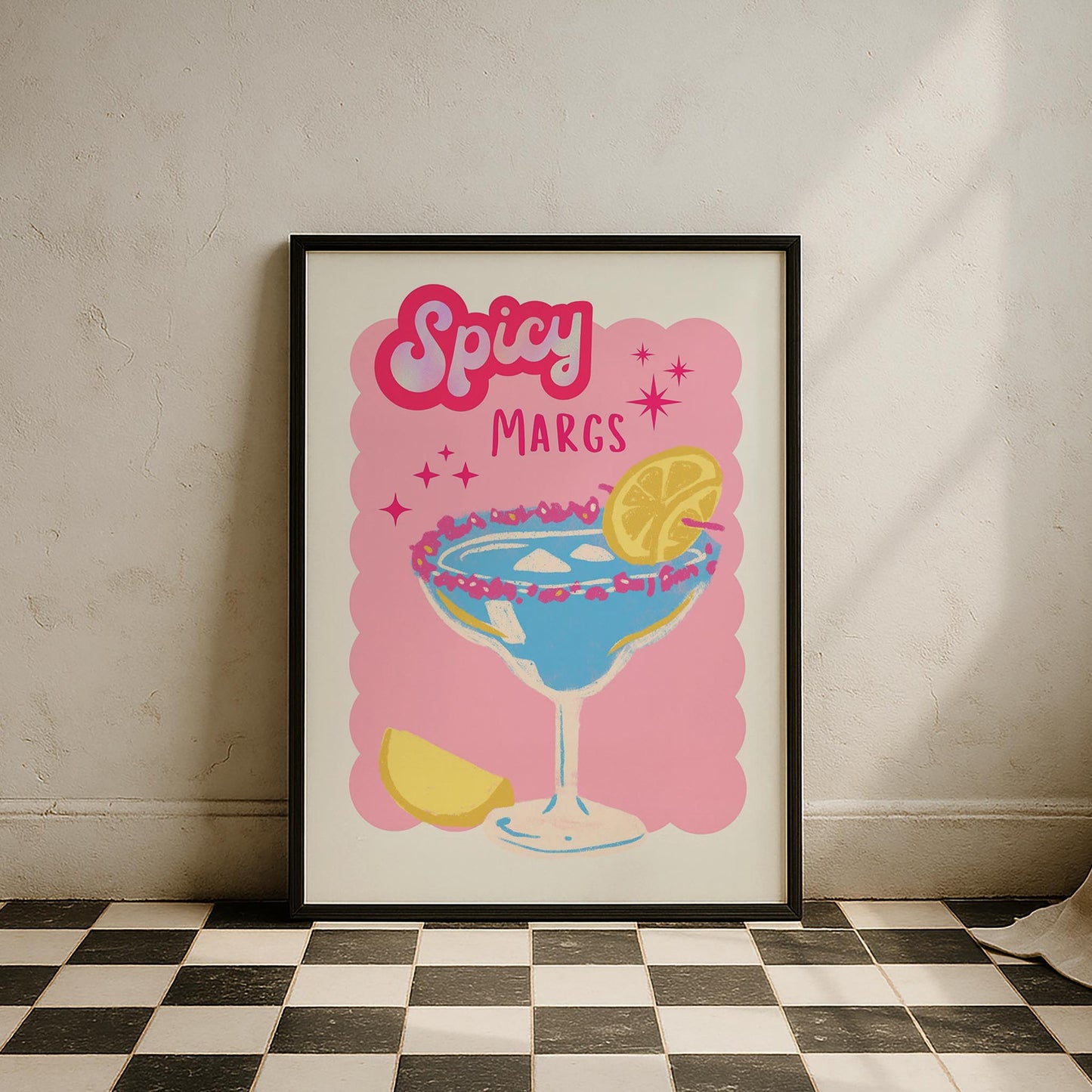 Spicy Margarita Kokteyller Mutfak Duvar Tablosu