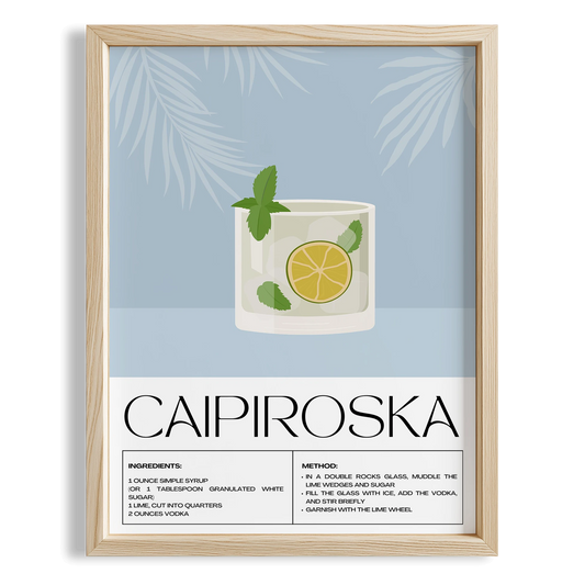 Caipiroska Kokteyl Tarifi Mutfak Duvar Tablosu