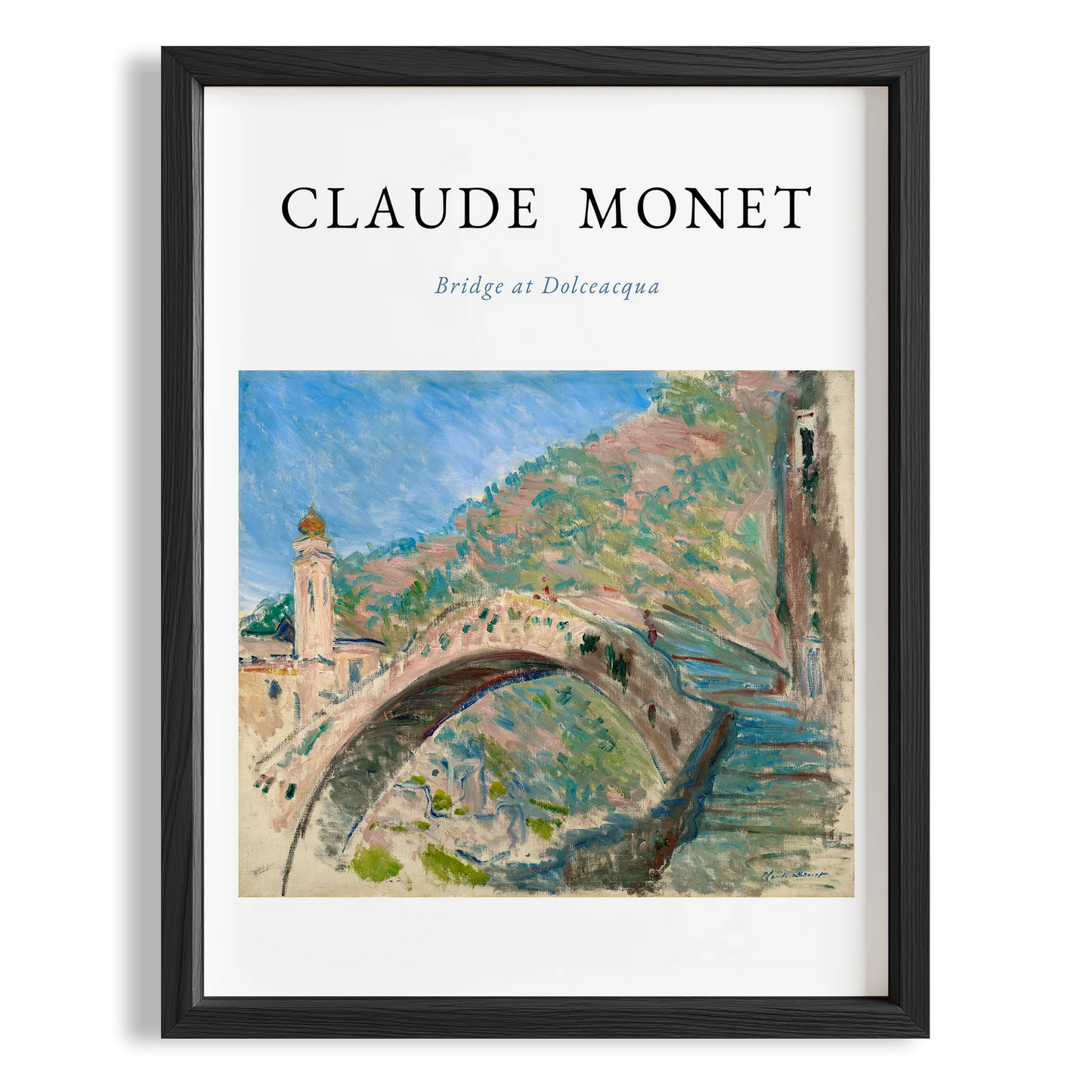Köprü Manzarası - Claude Monet Ahşap Duvar Tablosu