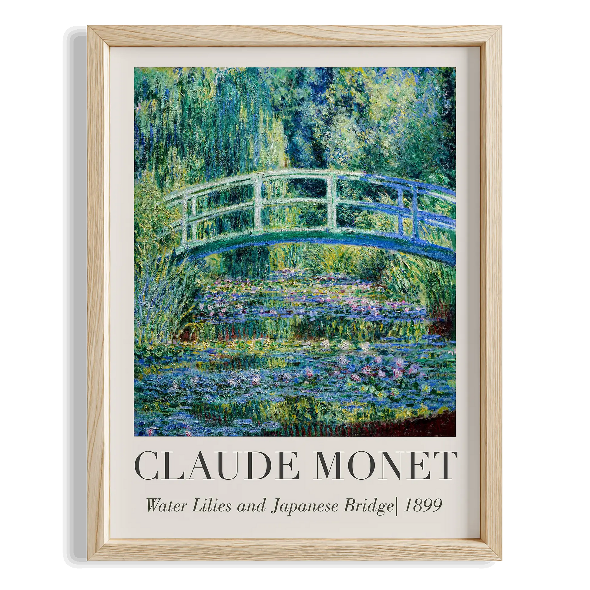 Japon Köprüsü - Claude Monet Ahşap Duvar Tablosu
