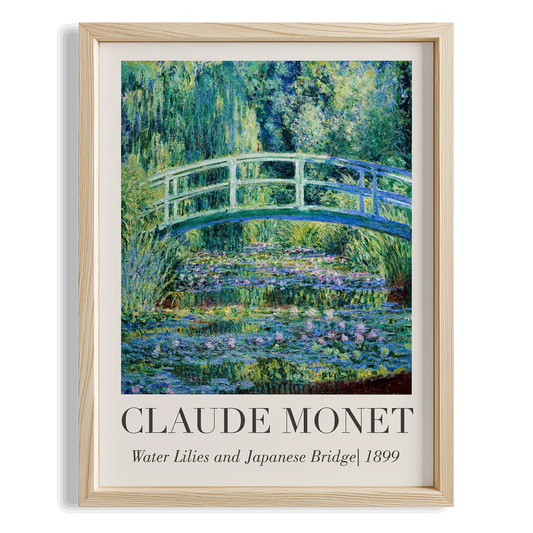 Japon Köprüsü - Claude Monet Ahşap Duvar Tablosu