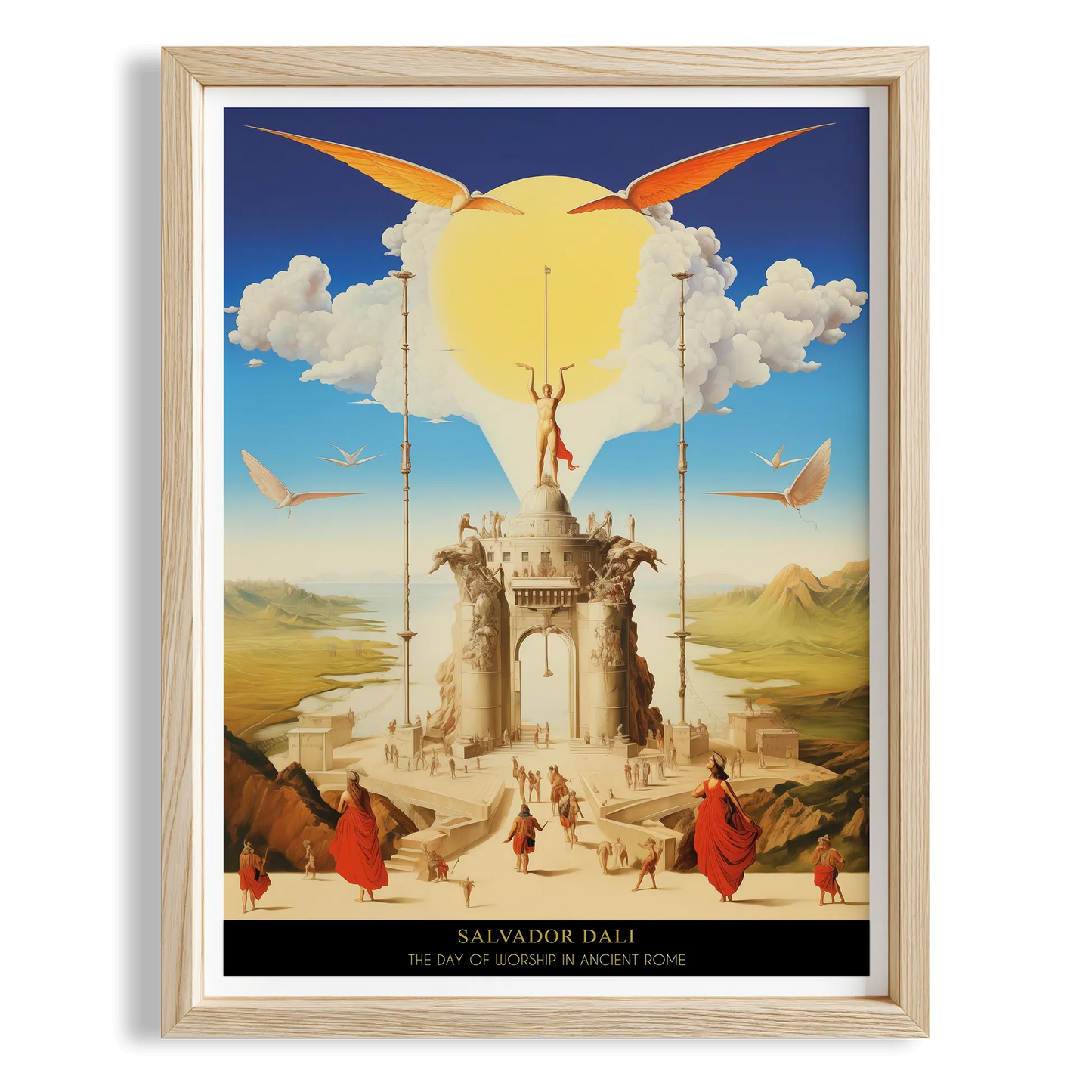 Filler - Salvador Dali Ahşap Duvar Tablosu