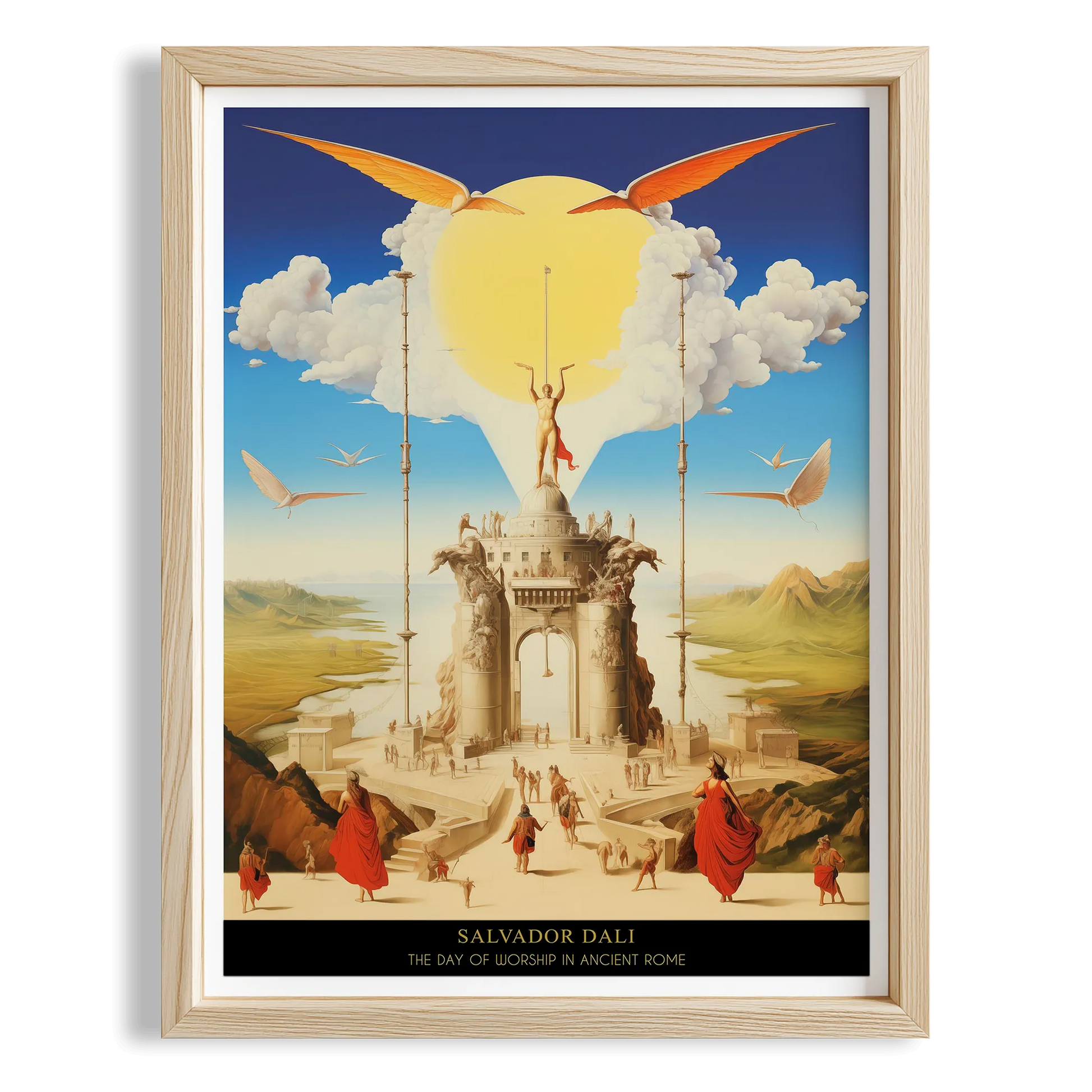 Filler - Salvador Dali Ahşap Duvar Tablosu