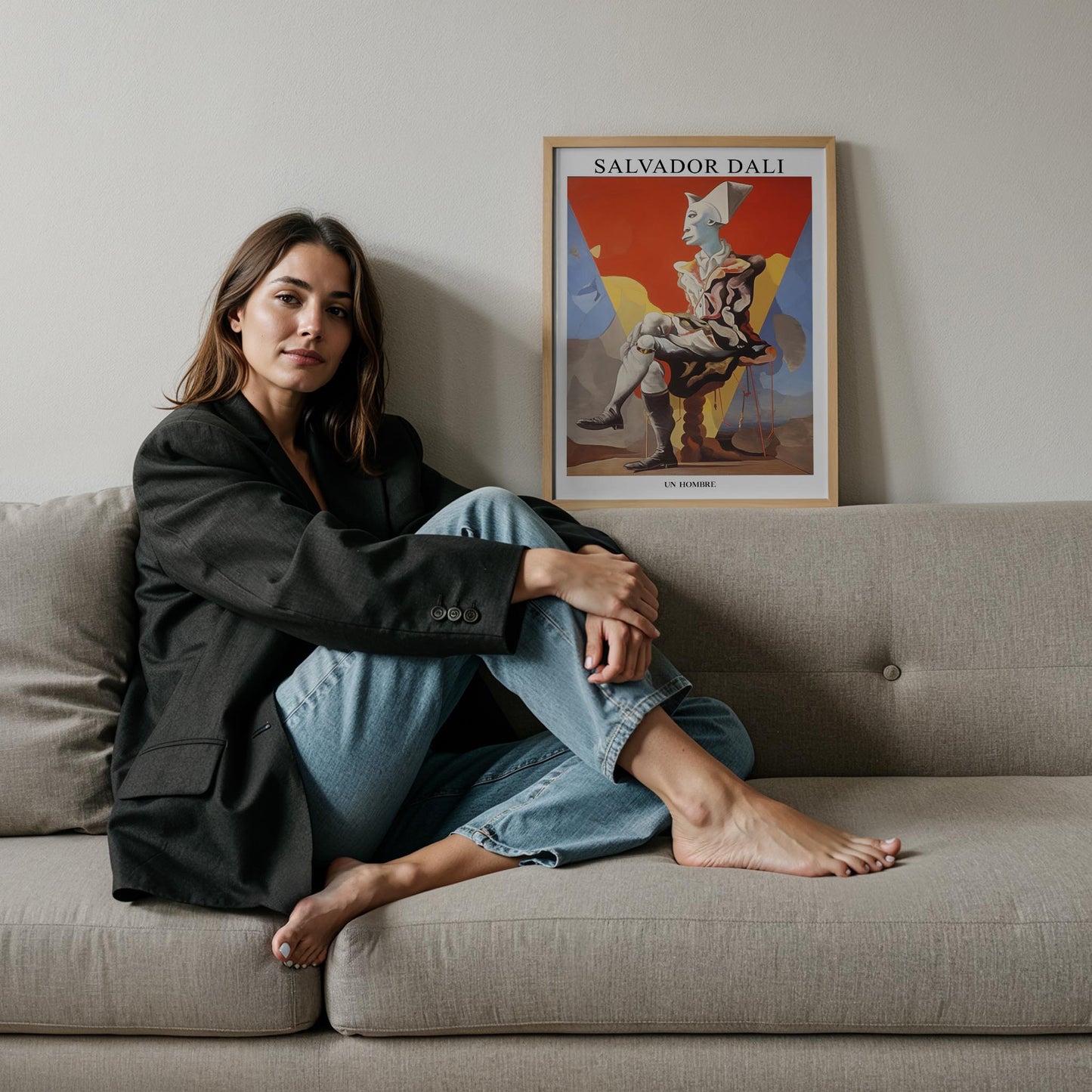 Narkissos'un Metamorfozu - Salvador Dali Ahşap Duvar Tablosu