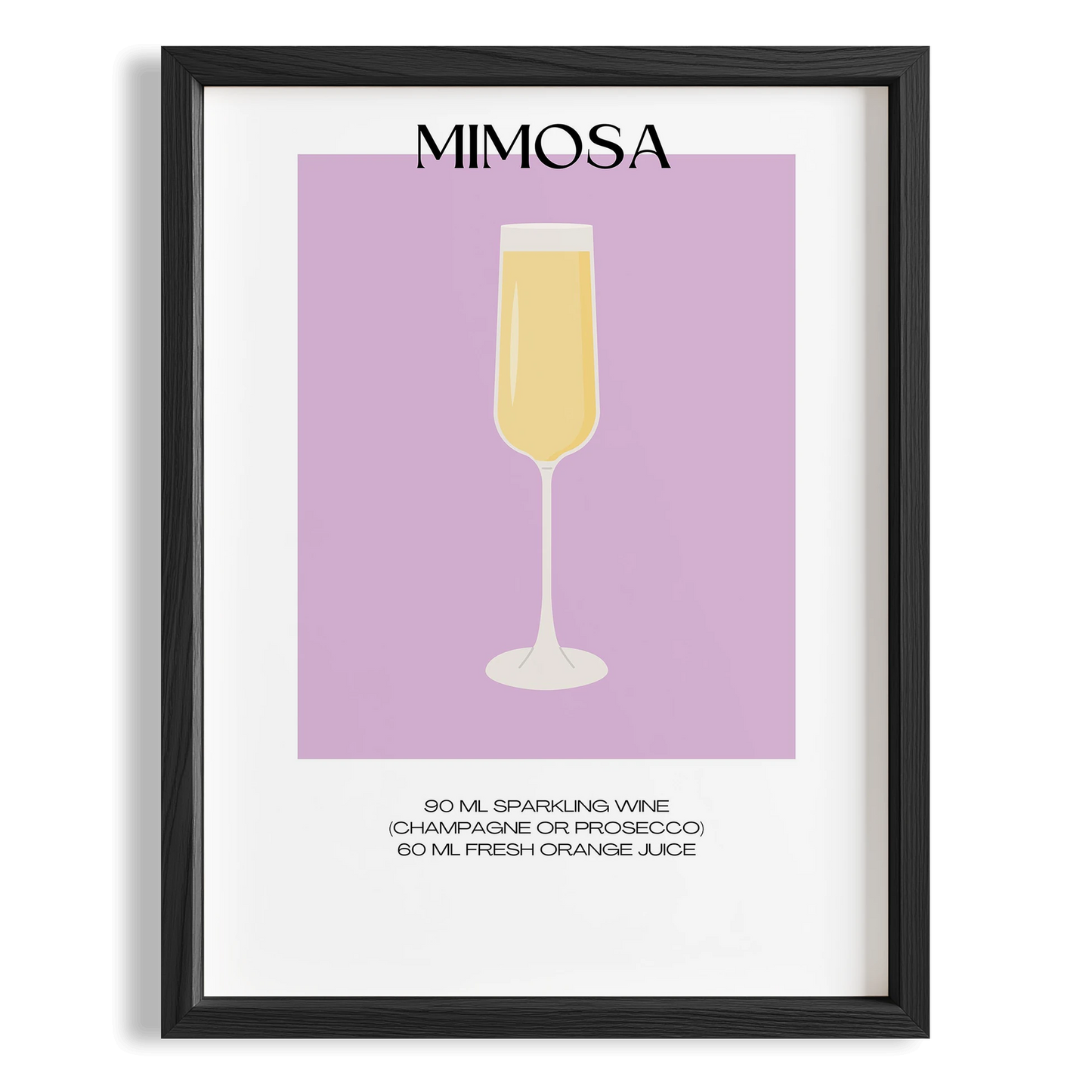 Mimosa Kokteyl Tarifi Mutfak Duvar Tablosu