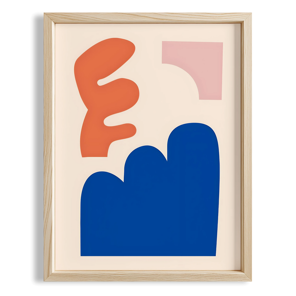 Matisse Kağıt Kesimleri Abstract Serisi Renkli Soyut Formlar I Duvar Tablosu