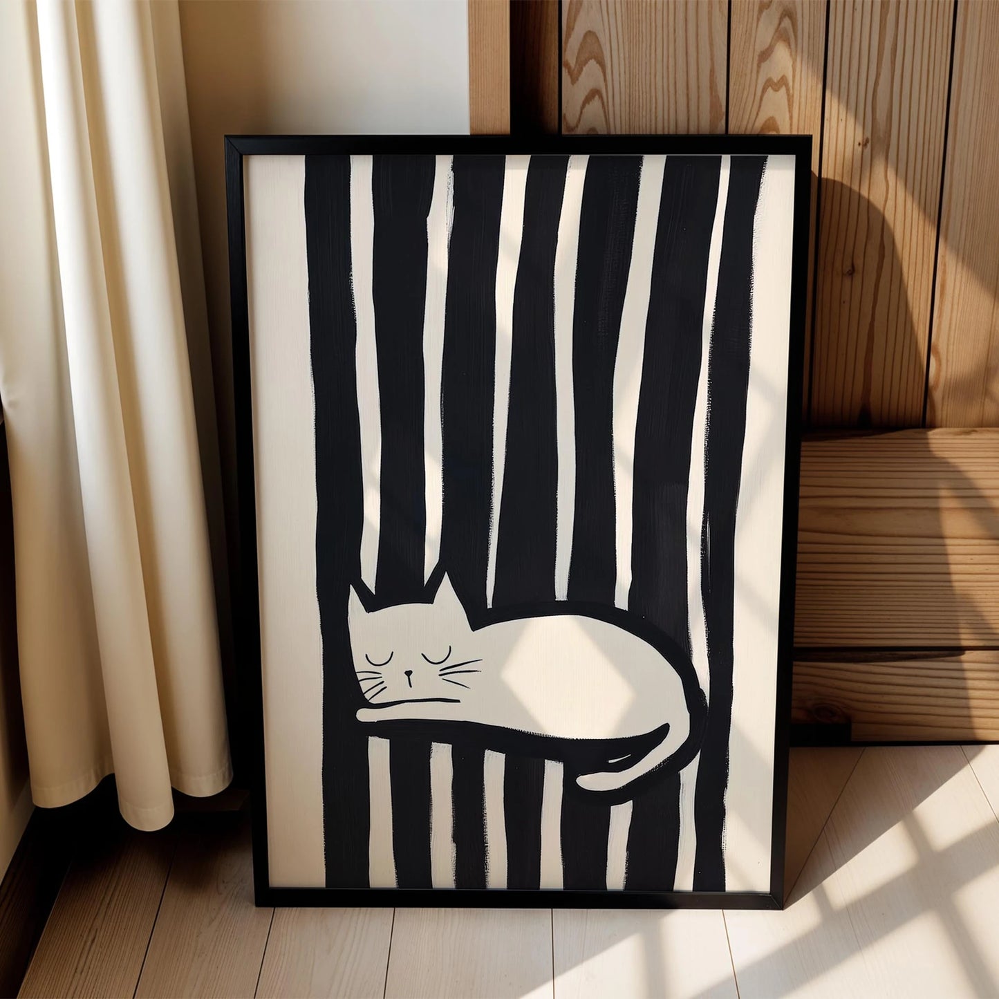 Kedi Portre XVIII - Siyah Çizgili Kedi