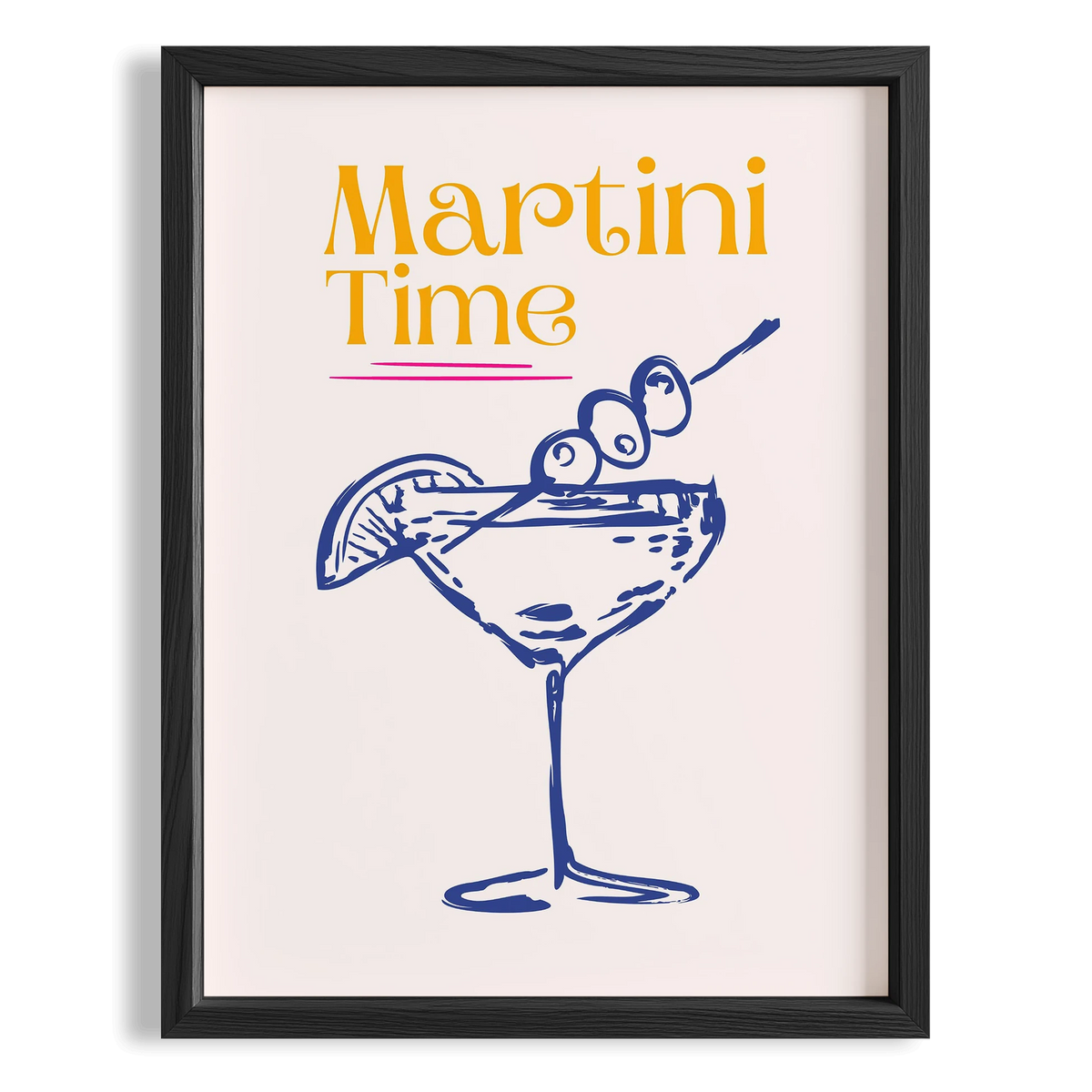Martini Time Kokteyller Mutfak Duvar Tablosu