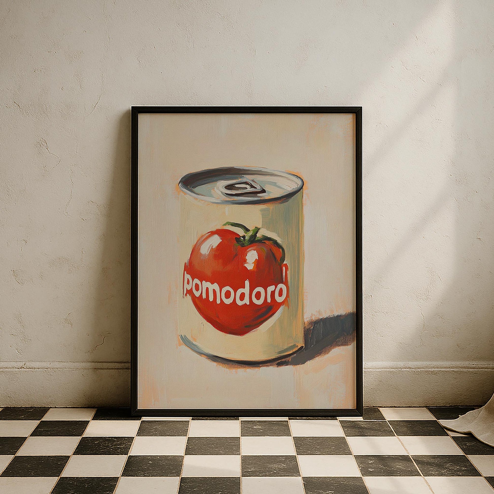 Pomodoro Salça Konservesi İtalyan Stil Mutfak Duvar Tablosu