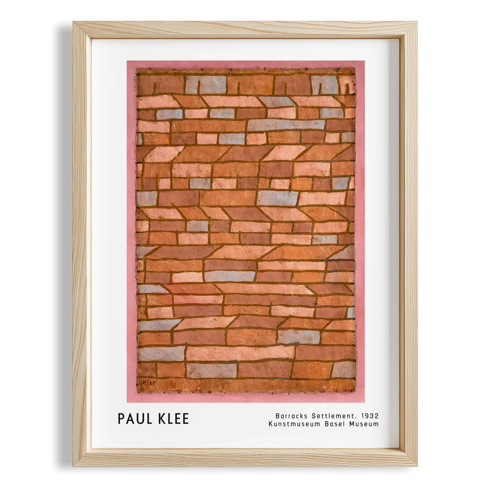 Paul Klee Kışla Yerleşimi 1932 Suluboya I Duvar Tablosu