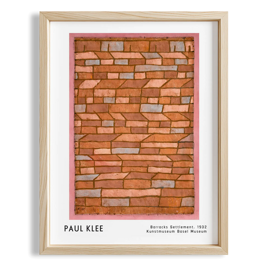 Paul Klee Kışla Yerleşimi 1932 Suluboya I Duvar Tablosu