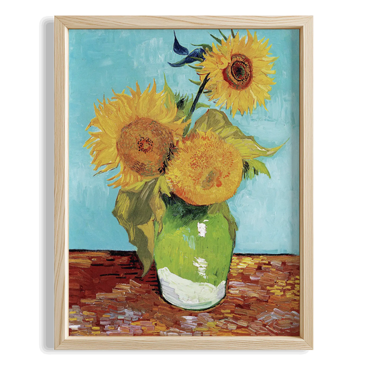 Ayçiçekleri - Vincent Van Gogh Ahşap Duvar Tablosu