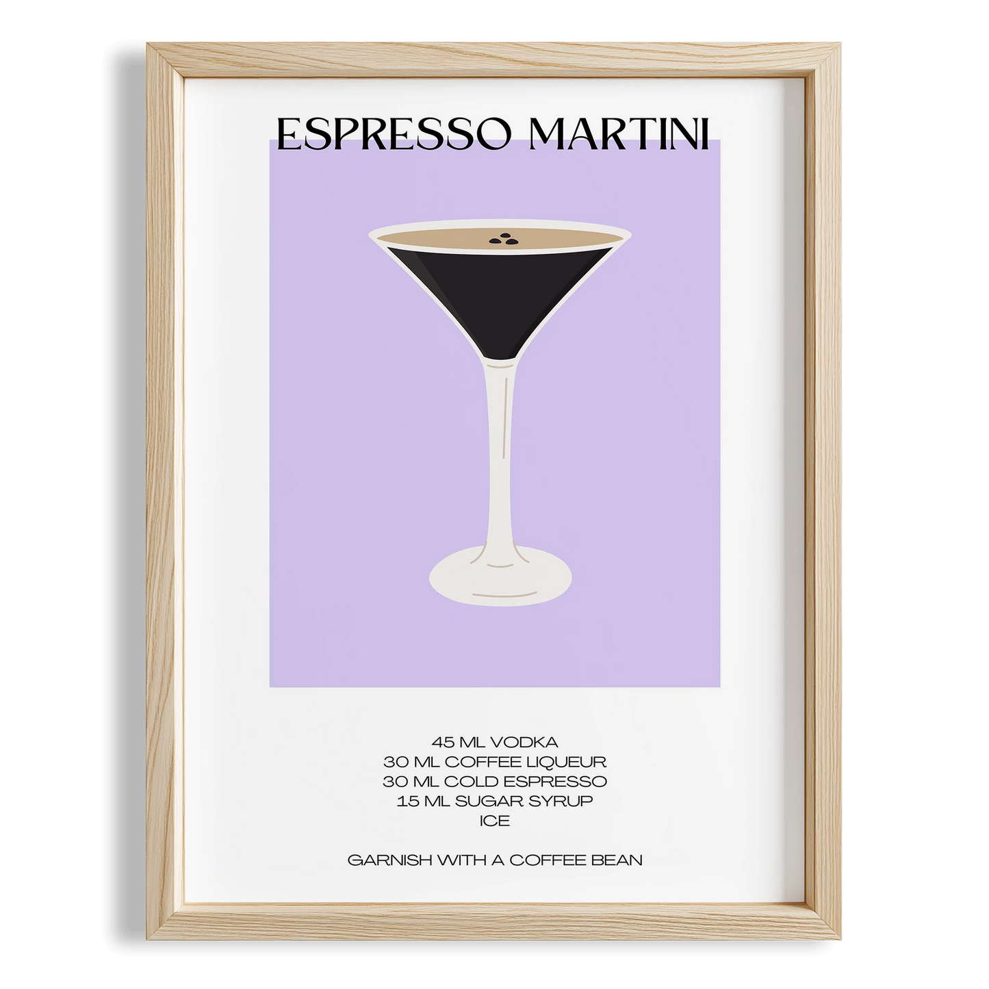 Espresso Martini Kokteyl Tarifi Mutfak Duvar Tablosu