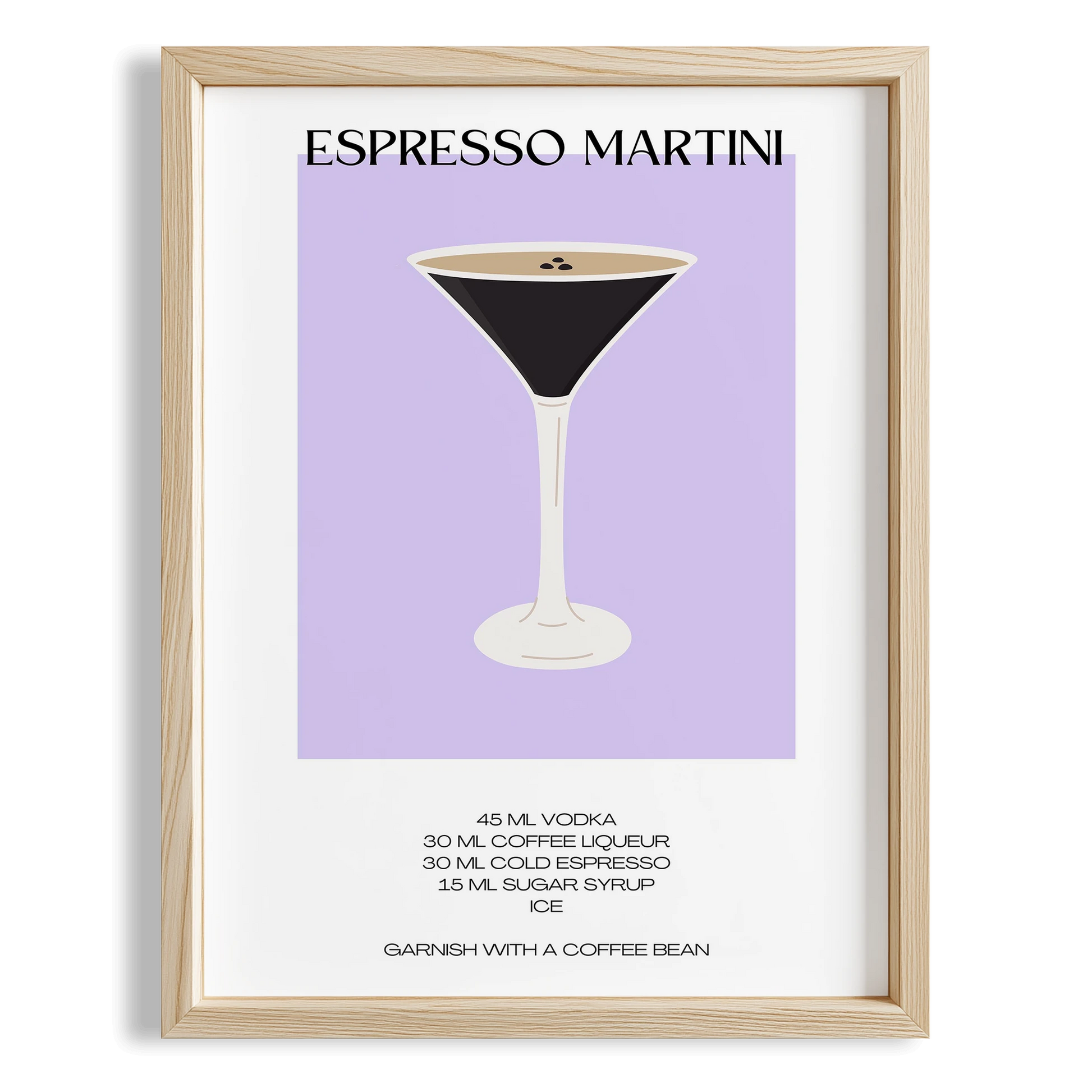 Espresso Martini Kokteyl Tarifi Mutfak Duvar Tablosu