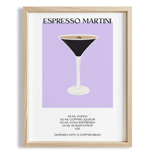 Espresso Martini Kokteyl Tarifi Mutfak Duvar Tablosu